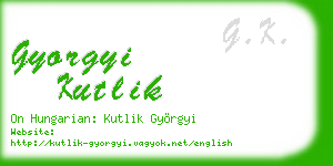 gyorgyi kutlik business card